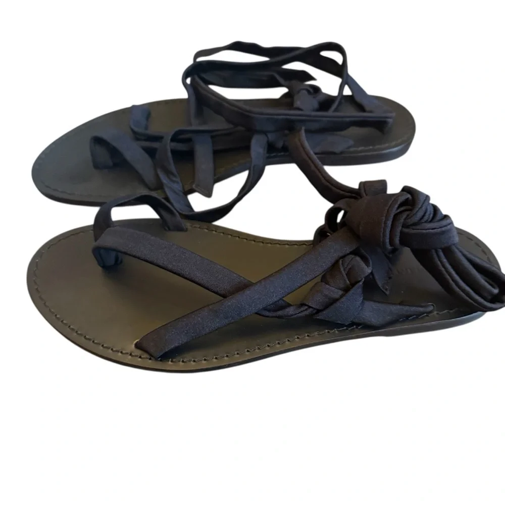 Aqua Liat Baruch Yasmin Black Sandal Size 9.5 - Picture 3 of 5